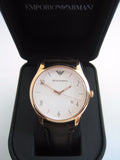 Buy Shop Emporio Armani Beta Chronograph White Dial Brown Leather Strap Watch For Men - AR1915 USA Online