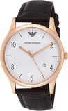 Buy Shop Emporio Armani Beta Chronograph White Dial Brown Leather Strap Watch For Men - AR1915 USA Online