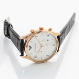 Buy Shop Emporio Armani Beta Chronograph White Dial Brown Leather Strap Watch For Men - AR1916 USA Online