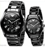 Buy Shop Emporio Armani Black Ceramic Dial Ceramic Strap Watch For Women - AR1401 USA Online