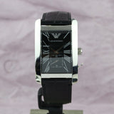Buy Shop Emporio Armani Black Dial Black Leather Strap Watch For Men - AR0143 USA Online