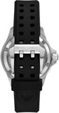 Buy Shop Emporio Armani Sea Explorer Automatic Black Dial Black Silicone Strap Watch For Men - AR60078 USA Online