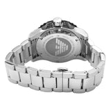 Buy Shop Emporio Armani Bracelet Collection Black Dial Silver Steel Strap Watch For Men - AR5970 USA Online