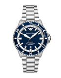 Buy Shop Emporio Armani cBlue Dial Silver Steel Strap Watch for Men - AR60079 USA Online