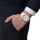 Buy Shop Emporio Armani Ceramic Chronograph White Dial White Ceramic Strap Watch For Men - AR1424 USA Online