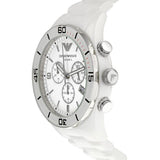Buy Shop Emporio Armani Ceramic Chronograph White Dial White Ceramic Strap Watch For Men - AR1424 USA Online