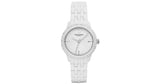 Buy Shop Emporio Armani Ceramic White Dial White Ceramic Bracelet Watch For Women - AR1477 USA Online