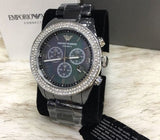 Buy Shop Emporio Armani Ceramica Black Dial Black Ceramic Strap Watch For Men - AR1455 USA Online