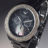 Buy Shop Emporio Armani Ceramica Black Dial Black Ceramic Strap Watch For Men - AR1455 USA Online