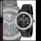Buy Shop Emporio Armani Ceramica Black Dial Black Ceramic Strap Watch For Men - AR1455 USA Online