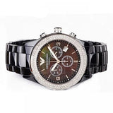 Buy Shop Emporio Armani Ceramica Black Dial Black Ceramic Strap Watch For Men - AR1455 USA Online