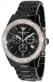 Buy Shop Emporio Armani Ceramica Black Dial Black Ceramic Strap Watch For Men - AR1455 USA Online