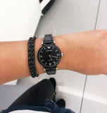 Buy Shop Emporio Armani Ceramica Black Dial Black Ceramic Strap Watch For Women - AR1487 USA Online