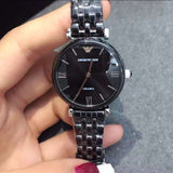 Buy Shop Emporio Armani Ceramica Black Dial Black Ceramic Strap Watch For Women - AR1487 USA Online