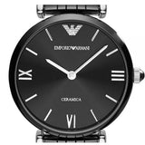Buy Shop Emporio Armani Ceramica Black Dial Black Ceramic Strap Watch For Women - AR1487 USA Online