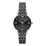 Buy Shop Emporio Armani Ceramica Black Dial Black Ceramic Strap Watch For Women - AR1487 USA Online
