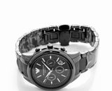 Buy Shop Emporio Armani Ceramica Chronograph Black Dial Black Strap Watch For Men - AR1452 USA Online