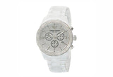 Buy Shop Emporio Armani Ceramica Chronograph White Dial White Ceramic Strap Watch For Women - AR1456 USA Online