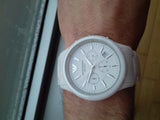 Buy Shop Emporio Armani Ceramica Chronograph White Dial White Strap Watch For Men - AR1453 USA Online