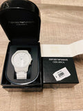 Buy Shop Emporio Armani Ceramica Chronograph White Dial White Strap Watch For Men - AR1453 USA Online
