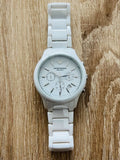 Buy Shop Emporio Armani Ceramica Chronograph White Dial White Strap Watch For Men - AR1453 USA Online
