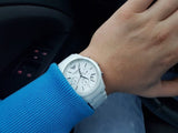 Buy Shop Emporio Armani Ceramica Chronograph White Dial White Strap Watch For Men - AR1453 USA Online
