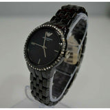 Buy Shop Emporio Armani Ceramica Crystals Black Dial Black Ceramic Strap Watch For Women - AR1478 USA Online