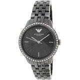 Buy Shop Emporio Armani Ceramica Crystals Black Dial Black Ceramic Strap Watch For Women - AR1478 USA Online