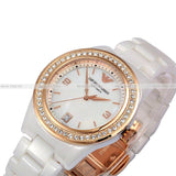 Buy Shop Emporio Armani Ceramica Mother of Pearl Dial White Ceramic Dial Watch For Women - AR1472 USA Online