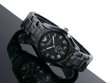 Buy Shop Emporio Armani Ceramica Quartz Black Dial Black Steel Strap Watch For Women - AR1402 USA Online