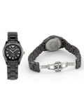Buy Shop Emporio Armani Ceramica Quartz Black Dial Black Steel Strap Watch For Women - AR1402 USA Online