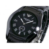 Buy Shop Emporio Armani Ceramica Quartz Black Dial Black Steel Strap Watch For Women - AR1402 USA Online