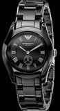 Buy Shop Emporio Armani Ceramica Quartz Black Dial Black Steel Strap Watch For Women - AR1402 USA Online