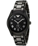 Buy Shop Emporio Armani Ceramica Quartz Black Dial Black Steel Strap Watch For Women - AR1402 USA Online