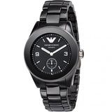 Buy Shop Emporio Armani Ceramica Quartz Black Dial Black Steel Strap Watch For Women - AR1402 USA Online