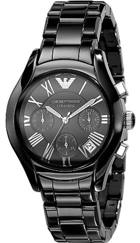 Buy Shop Emporio Armani Ceramica Quartz Black Dial Black Steel Strap Watch For Women - AR1402 USA Online