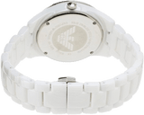 Buy Shop Emporio Armani Ceramica White Mother of Pearl Dial Stainless Steel Strap Watch For Women - AR1426 USA Online