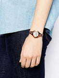 Buy Shop Emporio Armani Chiara Analog White Dial Rose Gold Steel Strap Watch For Women - AR7329 USA Online