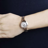 Buy Shop Emporio Armani Chiara Analog White Dial Rose Gold Steel Strap Watch For Women - AR7329 USA Online