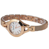 Buy Shop Emporio Armani Chiara Analog White Dial Rose Gold Steel Strap Watch For Women - AR7329 USA Online