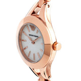 Buy Shop Emporio Armani Chiara Analog White Dial Rose Gold Steel Strap Watch For Women - AR7329 USA Online