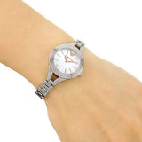 Buy Shop Emporio Armani Chiara Mother of Pearl Dial Silver Steel Strap Watch for Women - AR7425 USA Online