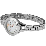 Buy Shop Emporio Armani Chiara Mother of Pearl Dial Silver Steel Strap Watch for Women - AR7425 USA Online