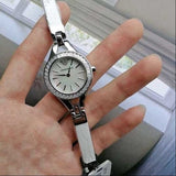 Buy Shop Emporio Armani Chiara Mother of Pearl Dial White Leather Strap Watch for Women - AR7353 USA Online
