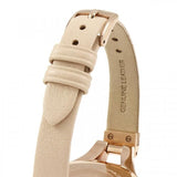 Buy Shop Emporio Armani Chiara Quartz Crystals White Dial Rose Gold Leather Strap Watch For Women - AR7437 USA Online