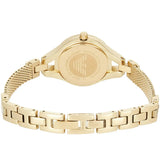 Buy Shop Emporio Armani Chiara Silver Dial Gold Steel Strap Watch for Women - AR7363 USA Online