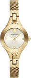 Buy Shop Emporio Armani Chiara Silver Dial Gold Steel Strap Watch for Women - AR7363 USA Online