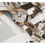 Buy Shop Emporio Armani Chiara Silver Dial Rose Gold Steel Strap Watch For Women - AR7362 USA Online