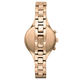 Buy Shop Emporio Armani Chiara Silver Dial Rose Gold Steel Strap Watch For Women - AR7362 USA Online
