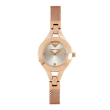 Buy Shop Emporio Armani Chiara Silver Dial Rose Gold Steel Strap Watch For Women - AR7362 USA Online